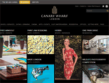 Tablet Screenshot of canarywharf.com